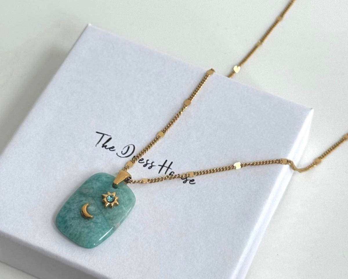 Tilly May - Turquoise Gold Necklace