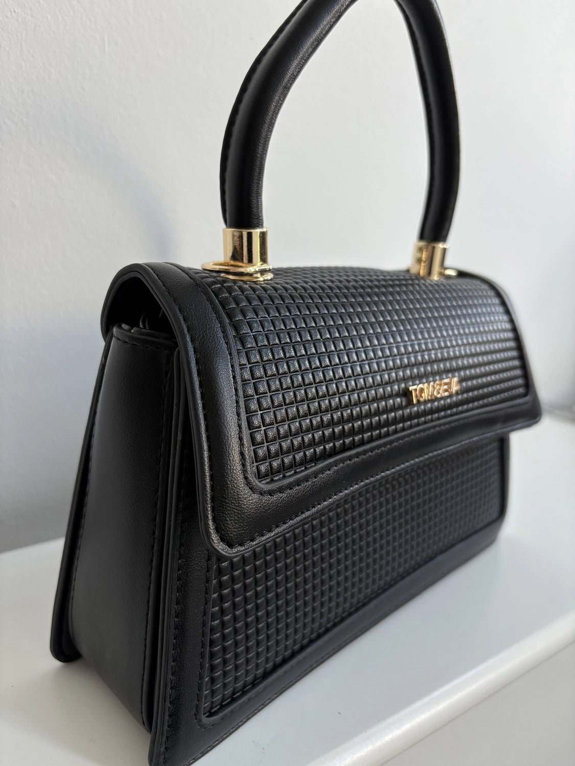 Tom & Eva Cora Black Handbag