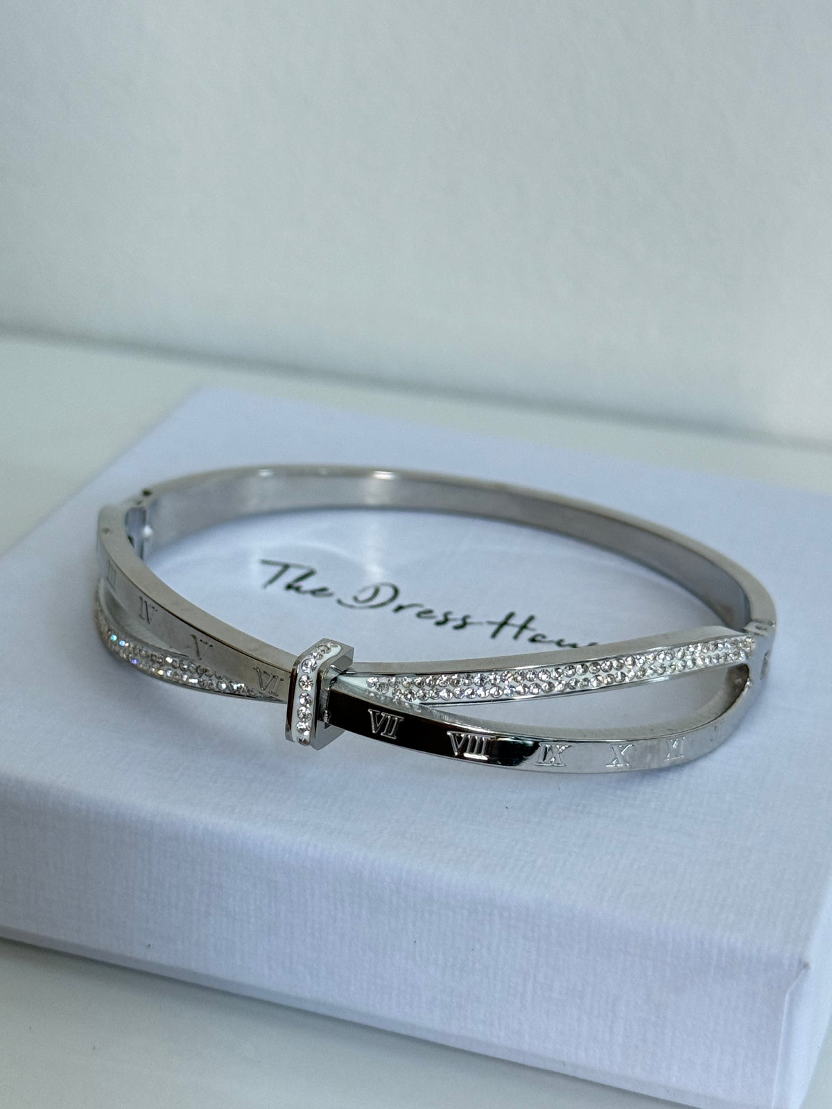 Numeral - Silver Bangle Bracelet