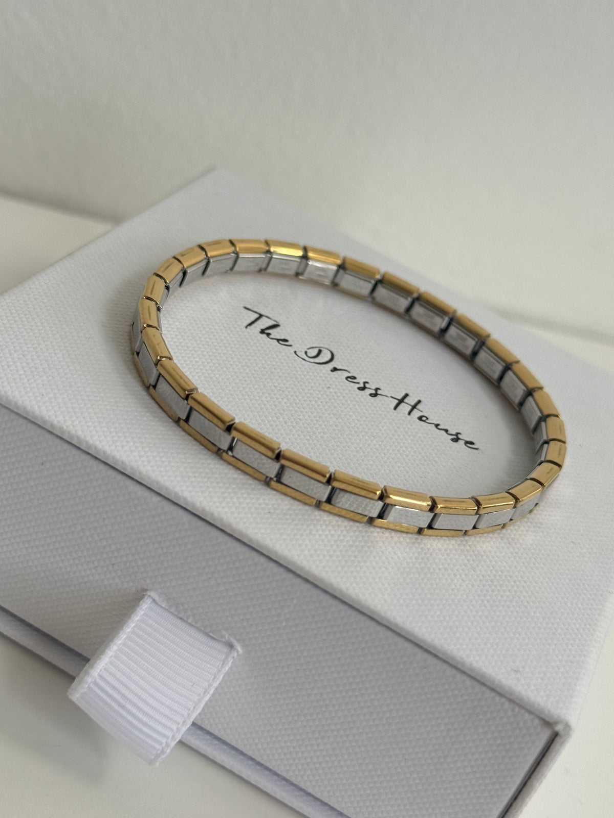 Alia - Silver Gold Two Tone Bracelet