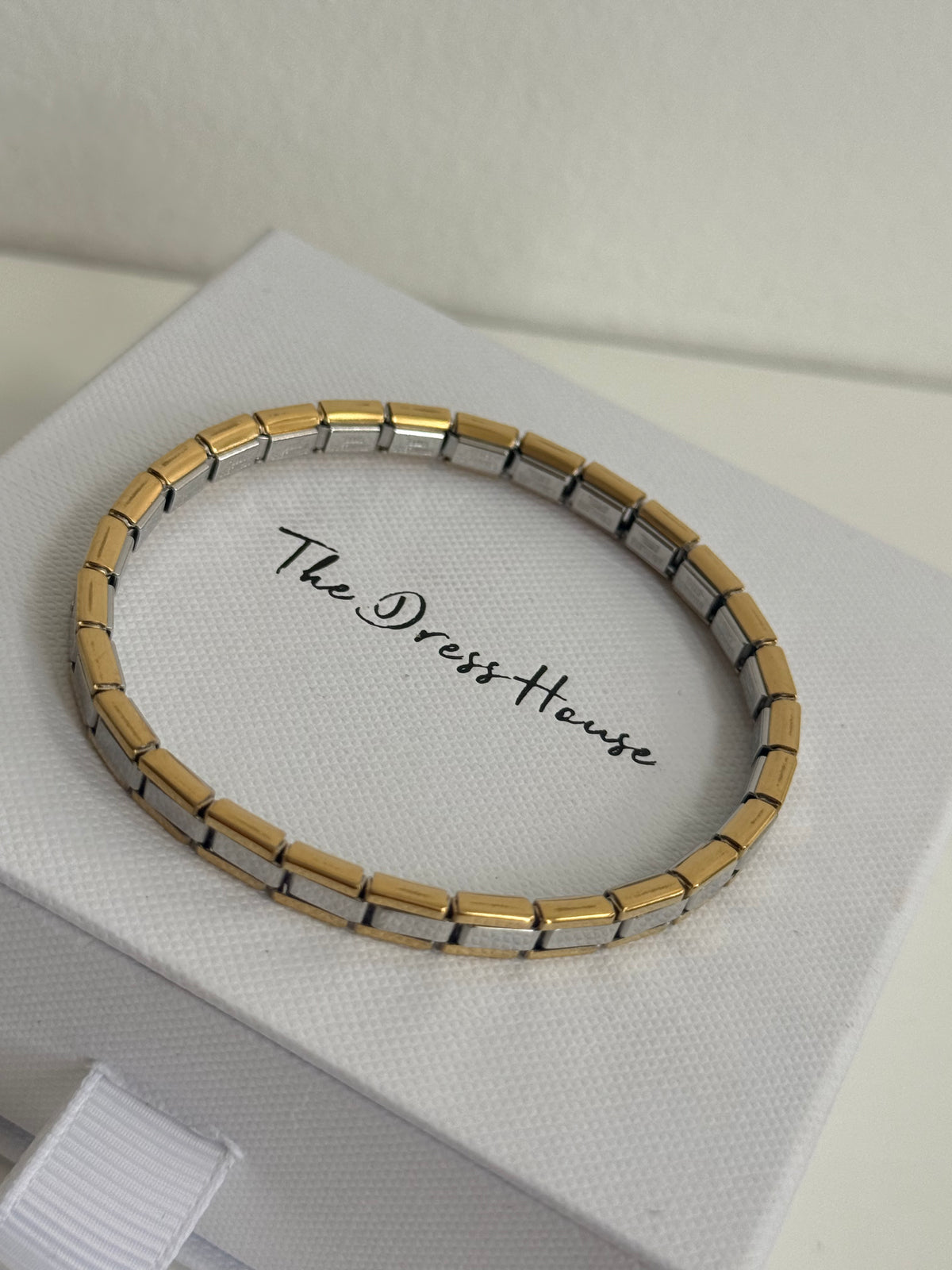 Alia - Silver Gold Two Tone Bracelet