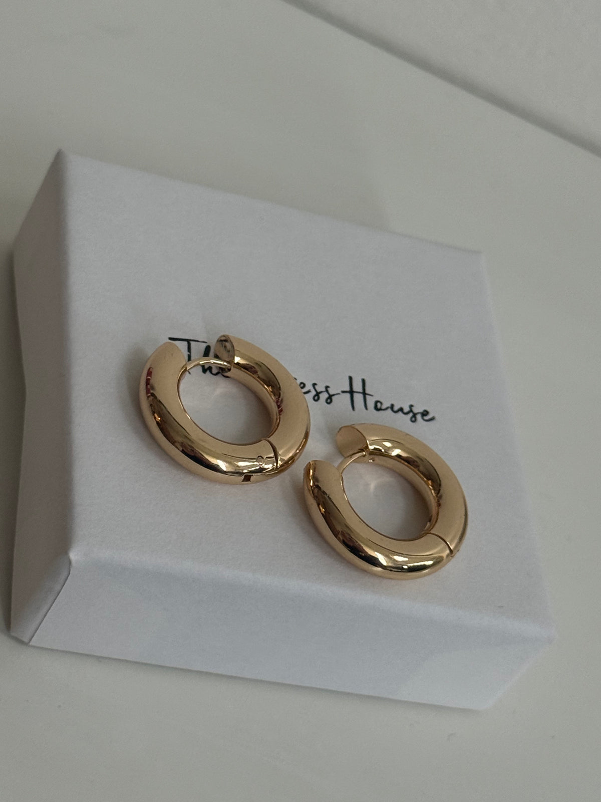 Jade - Gold Hoop Earring
