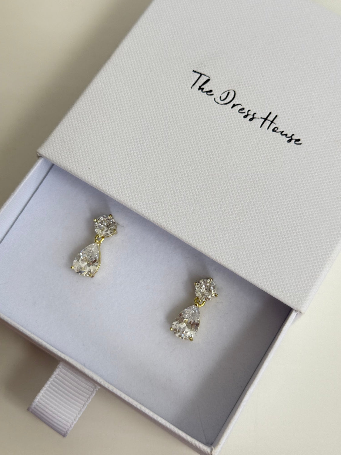 Isobel - Gold Diamanté Earring