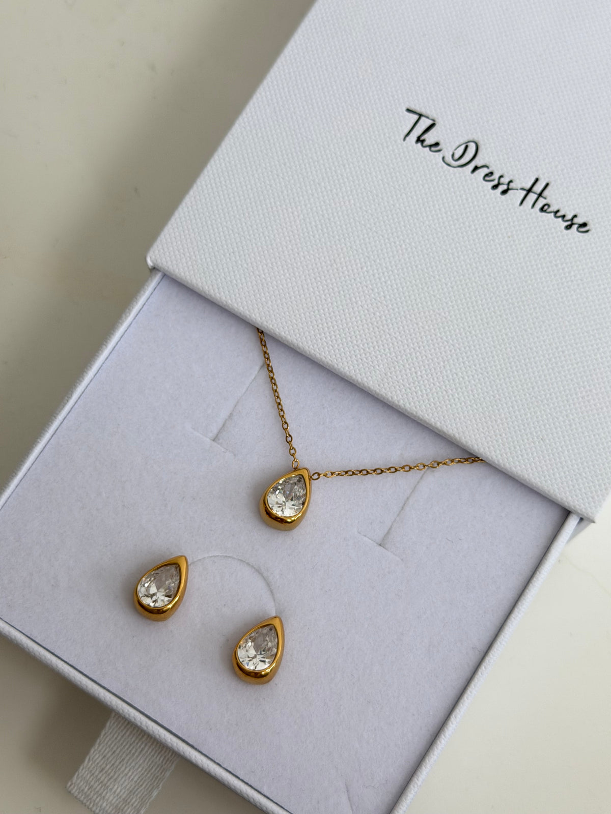 Aurelia - Gold Teardrop Set