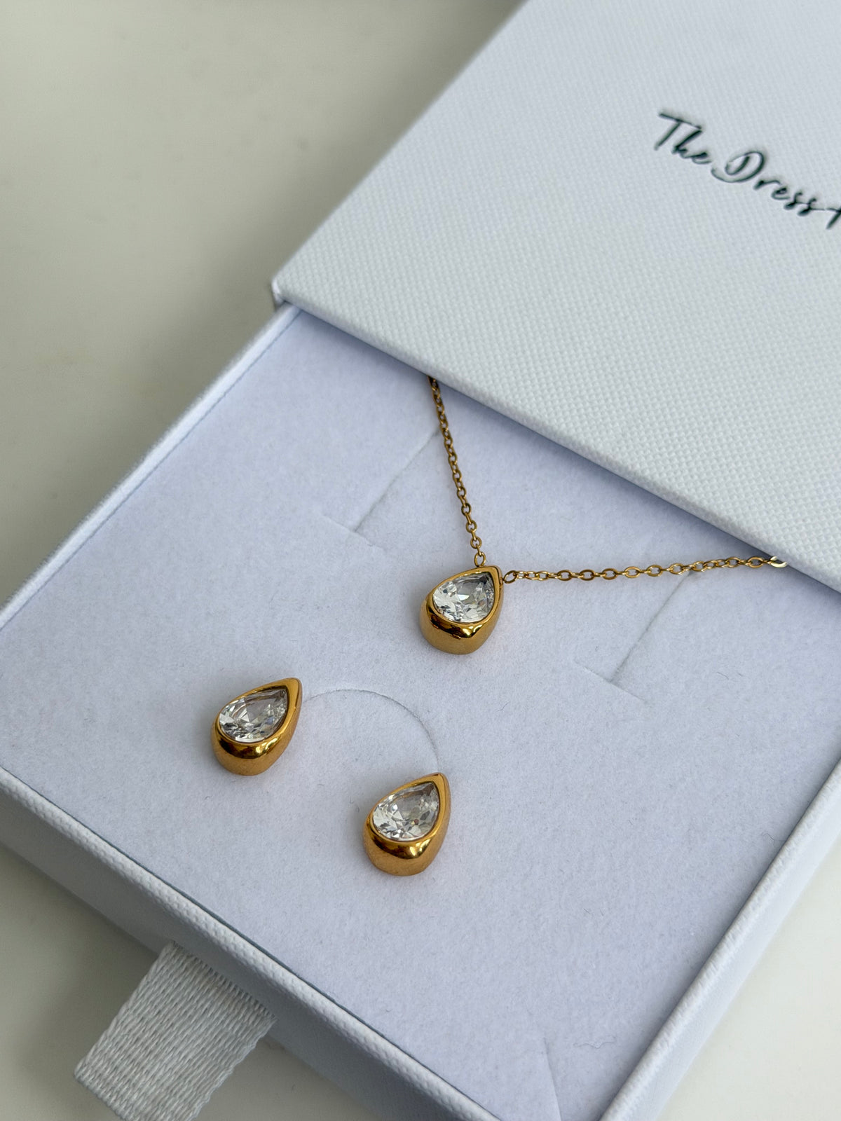 Aurelia - Gold Teardrop Set